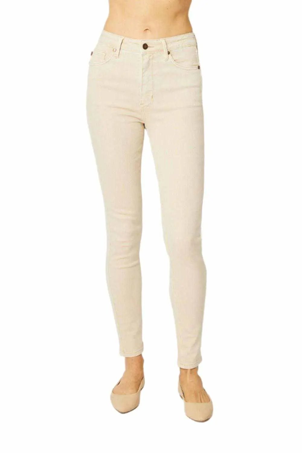 Sculpted tummy control skinny jeans - Love Salve
